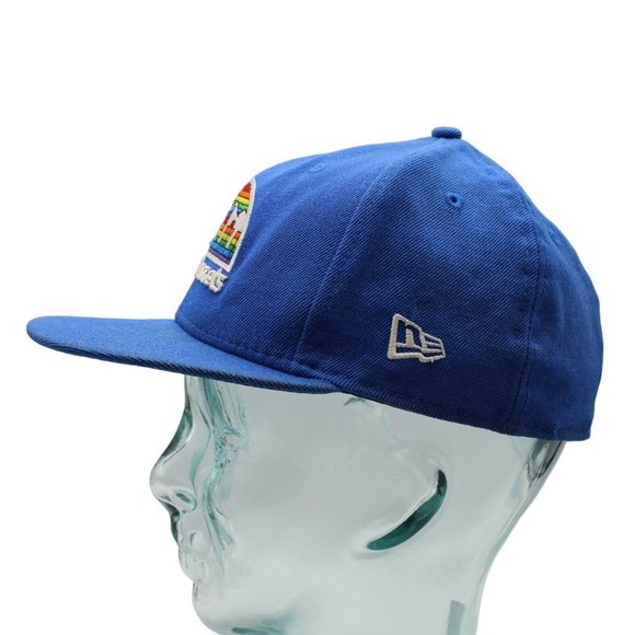 Denver Nuggets NBA Basketball New Era 59Fifty Blue Fitted Hat Cap Wool 7 1/4 - Picture 6 of 10